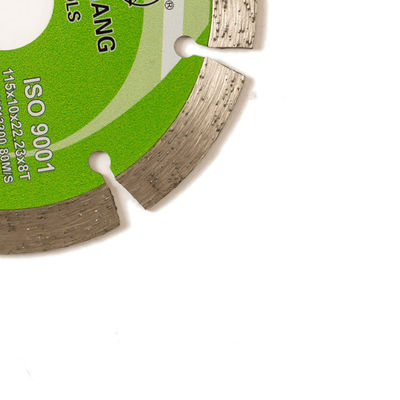 Cold Press 4.5inch '115×1.2/1.8×10×22.23×8T Segmented Diamond Blade Untuk Tujuan Umum, Batu Dengan Umur Panjang
