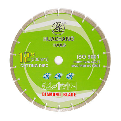 kualitas tinggi Cold Press 12inch '300×2.0/3.0×10×25.4×22Tmm Segmented Diamond Blade Untuk Tujuan Umum, Batu