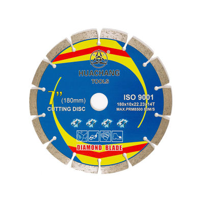 180 × 1.6 / 2.2 × 10 × 22.23 × 14T Roda Pemotong Beton Untuk Penggiling Pisau Pemotong Ubin Berlian 180mm