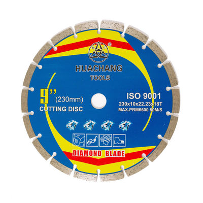 Hot press berkualitas tinggi 230 × 10 × 22.23 × 18T Roda Pemotong Beton Untuk Penggiling Pisau Pemotong Ubin Berlian