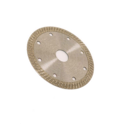 Kualitas Tinggi Hot Press 4.5 inci 115 × 1.2 / 2.0 × 10 × 22.23mm Porcelain Diamond Blade Dengan Umur Panjang