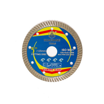 Hot Press Kualitas Tinggi 5 inci '125×1.2/2.0×10×22.23mm Porcelain Diamond Blade65Mn Badan Baja Dengan Umur Pemotongan Panjang