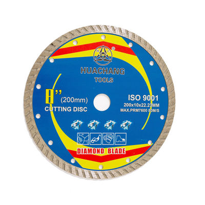 Kualitas Tinggi Hot Press 8 inci '200×1.6/2.6×10×22.23mm Porcelain Diamond Blade 65Mn Steel Body Dengan Long Cutting Life