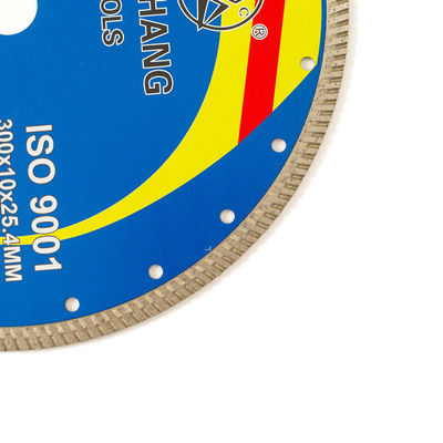 12 inci 300mm Porcelain Diamond Blade Kualitas Tinggi Untuk Memotong Ubin Porselen 25.4mm Bore