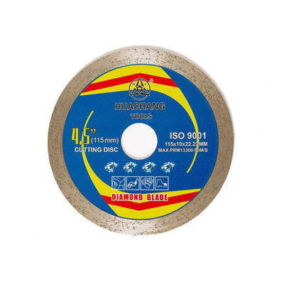 Hot Press 4.5 inci 115 × 1.2 / 1.8 × 10 × 22.23mm Diamond Tile Saw Blades Untuk Tujuan Umum, Keramik, Marmer Dan Beton