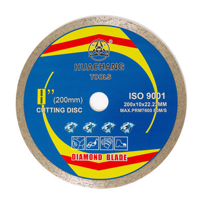 kualitas tinggi 8 inci 200 × 1.6 / 2.2 × 10 × 22.23mm Hot Press Diamond Tile Saw Blades Untuk Tujuan Umum, Keramik, Marmer
