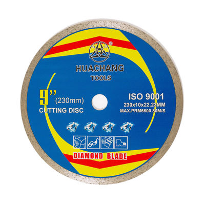 Hot Press 9 inci 230 × 1.8 / 2.6 × 10 × 22.23mm Diamond Tile Saw Blades Untuk Tujuan Umum, Keramik, Marmer Dan Beton