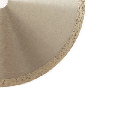 Cold Press 9inch 230×1.8/2.6×10×22.23mm Continuous Rim Diamond Blade Untuk Keramik Dengan Umur Panjang