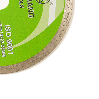 Cold Press 7 inci 180×1.6/2.2×10×22.23mm Continuous Rim Diamond Blade Untuk Keramik, Marmer Dengan Masa Pemotongan Panjang