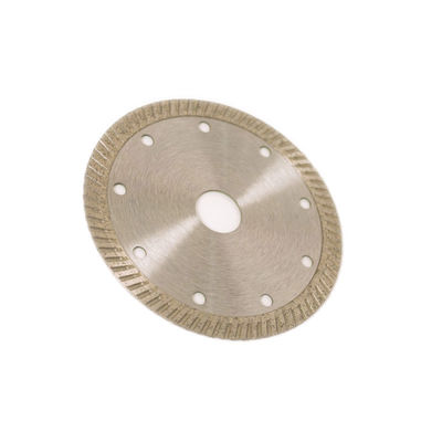 Cold Press 5inch '125×1.2/2.0×10×22.23mm Turbo Diamond Blade Untuk Tujuan Umum, Keramik, Marmer Dan Beton