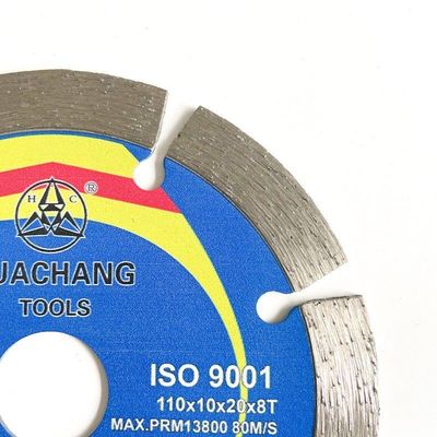 Hot Press 110 × 1.2 / 1.8 × 10 × 20 × 8T Blade Tersegmentasi Diamond Saw Blade Untuk Keramik, Ubin, Granit, Marmer, Beton Dan Bata