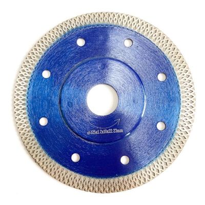 HUACHANG Hot Press 5inch 125x0.8/1.2x10x22.23mm Blue Circular Diamond Saw Blade Untuk Tujuan Umum, Keramik, Bata