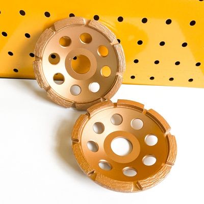 Tingkat Tinggi 4.5inch Laser Welded 115mm Single Row Diamond Cup Wheel Untuk Beton, Batu, Bahan Bangunan Keras