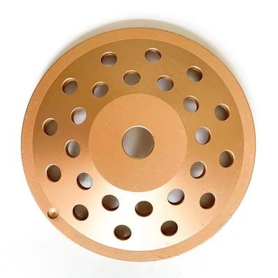 5 inci Laser Welded 125×10T(30×5×7.2)×22.23mm Single Row Diamond Cup Wheel Untuk Beton, Batu, Bahan Bangunan Keras