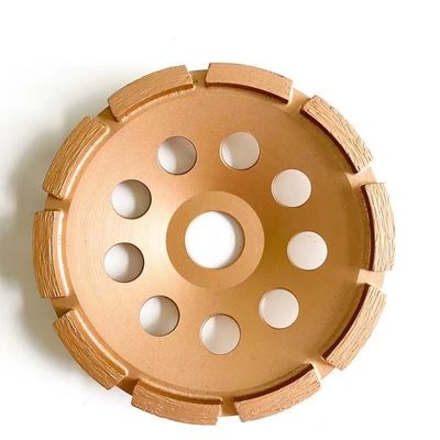 5 inci Laser Welded 125×10T(30×5×7.2)×22.23mm Single Row Diamond Cup Wheel Untuk Beton, Batu, Bahan Bangunan Keras