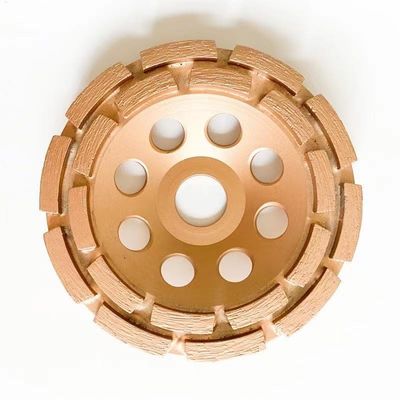 115mm 4-1/2 In. Roda Piala Berlian Baris Ganda Untuk Piala Berlian Ganda Batu