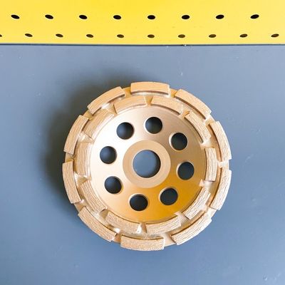 115mm 4-1/2 In. Roda Piala Berlian Baris Ganda Untuk Piala Berlian Ganda Batu