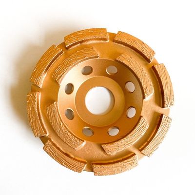 115mm 4-1/2 In. Roda Piala Berlian Baris Ganda Untuk Piala Berlian Ganda Batu