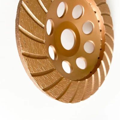 HuaChang Alat 5 inci 125 × 4.5 × 20 × 22.23mm Diamond Continuous Turbo Grinding Cup Wheel Untuk Beton, Batu