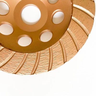 Kualitas Tinggi 7 inci 180 × 4.5 × 20 × 22.23mm Diamond Continuous Turbo Grinding Cup Wheel Untuk Beton, Batu