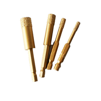 6810mm SET Dry Diamond Core Drill Bits Untuk Ganite Tile Porcelain Marble Drill Bits Dengan Kualitas Tinggi Umur Panjang