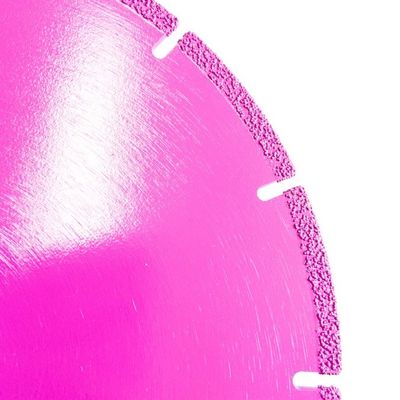 Kualitas Tinggi 100 × 1.4 / 2.2 × 5 × 20 × 12T Vacuum Brazed Diamond Saw Blade Untuk Industri Pengolahan Mesin