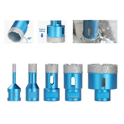 Diamond Core Bits 37 × 10 × 60 × M10 Untuk Porselen Ganite Tile Kaca Keramik Marmer Dengan Kualitas Tinggi