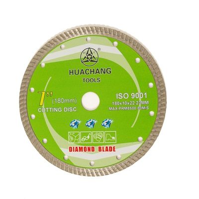 Cold Press 6inch '180×1.6/2.6×10×22.23mm Turbo Diamond Blade Untuk Tujuan Umum, Keramik, Marmer Dan Beton