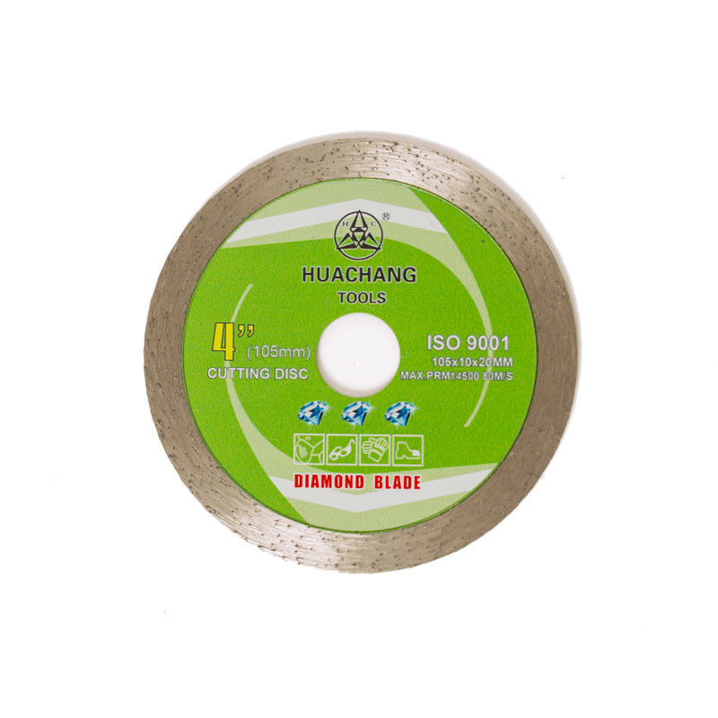 105 × 1.2 × 20MM 4 Inch Continuous Rim Diamond Blade Untuk Tile Masonry