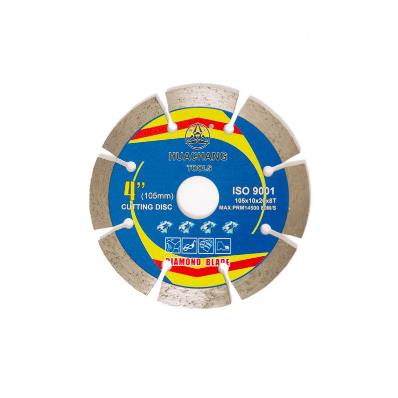 Kualitas Tinggi 4,5 Inci 105 × 1,2 / 1,8 × 10 × 20 × 8T Beton Diamond Blade Hot Press Untuk Tujuan Umum, Batu Dan Beton