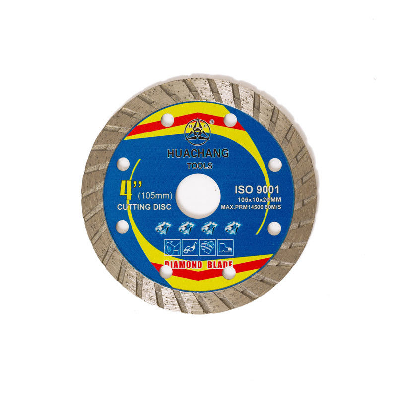 4 inci 105 × 1.2 / 2.0 × 10 × 20mm Pisau Berlian Porselen Panas Tekan Berkualitas Tinggi Dengan Umur Pemotongan Panjang