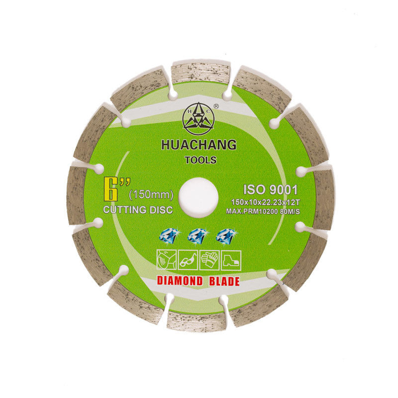 Cold Press 6inch '150×1.4/2.0×10×22.23×12T Segmented Diamond Blade Untuk Tujuan Umum, Batu Dan Beton Oem