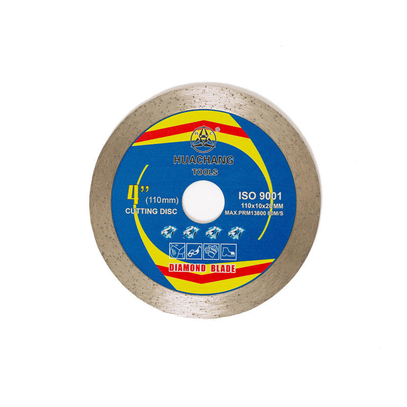 Hot Press Kualitas Tinggi 4.3 inci 110 × 1.2 / 1.8 × 10 × 20mm Diamond Tile Saw Blade Untuk Keramik, Beton Marmer
