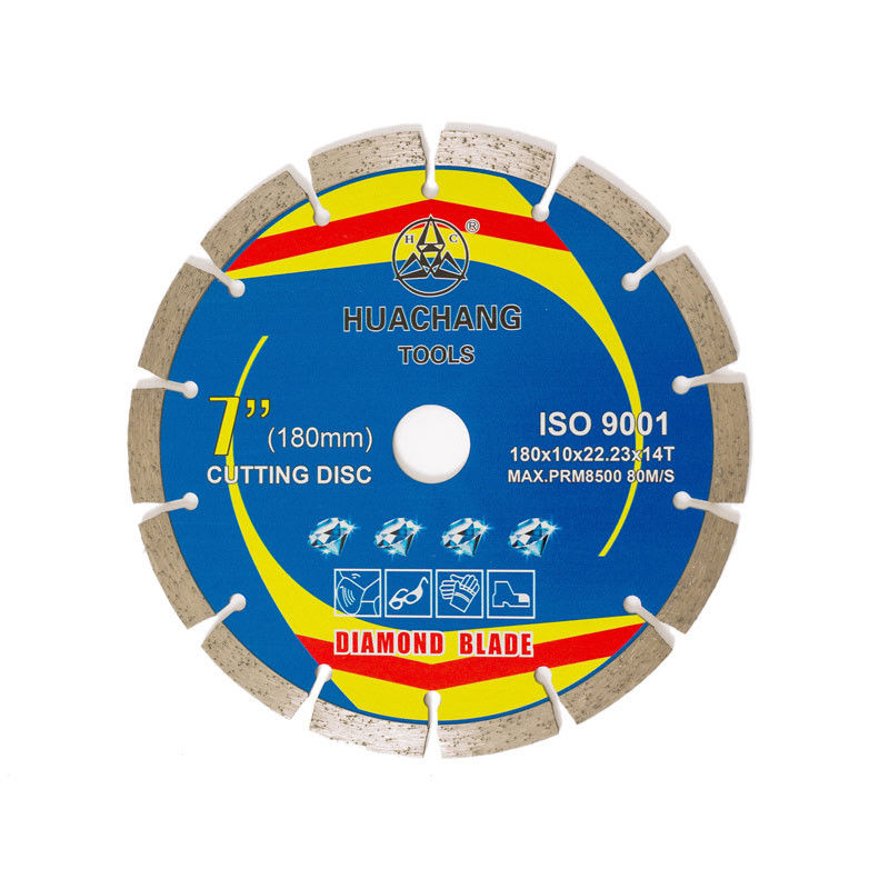 180 × 1.6 / 2.2 × 10 × 22.23 × 14T Roda Pemotong Beton Untuk Penggiling Pisau Pemotong Ubin Berlian 180mm
