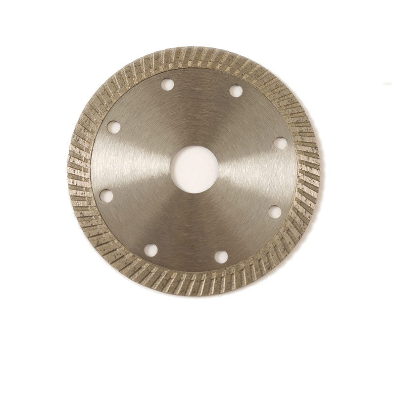 Kualitas Tinggi Hot Press 4.5 inci 115 × 1.2 / 2.0 × 10 × 22.23mm Porcelain Diamond Blade Dengan Umur Panjang