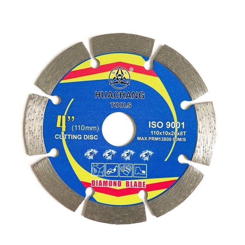 Hot Press 110 × 1.2 / 1.8 × 10 × 20 × 8T Blade Tersegmentasi Diamond Saw Blade Untuk Keramik, Ubin, Granit, Marmer, Beton Dan Bata