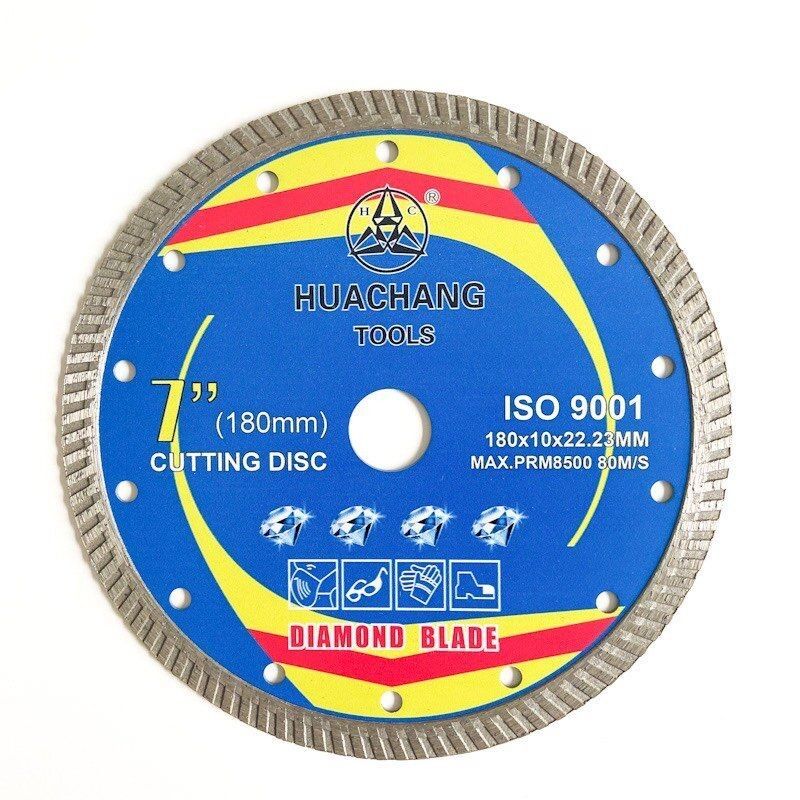 6 Inch 180mm Diamond Blade Cakram Pemotong Porselen Berkualitas Tinggi Untuk Penggiling Sudut 22.23mm Boree