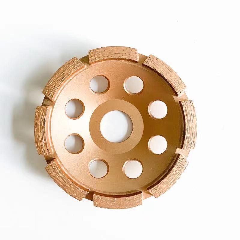 Kualitas Tinggi 4 Inci Laser Dilas 105 Mm Baris Tunggal Diamond Cup Wheel untuk Beton, Batu, bahan Bangunan Keras