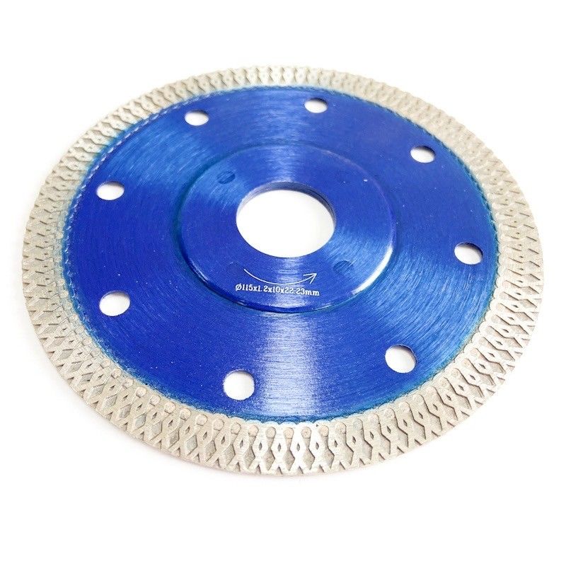HUACHANG Hot Press 5inch 125x0.8/1.2x10x22.23mm Blue Circular Diamond Saw Blade Untuk Tujuan Umum, Keramik, Bata