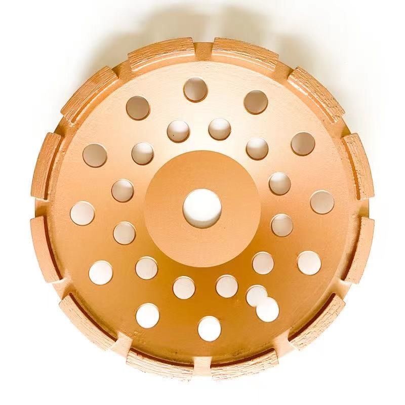 Pabrik 7 inci Laser Welded 180mm Diamond Single Row Grinding Cup Wheel Untuk Beton, Batu, Bahan Bangunan Keras