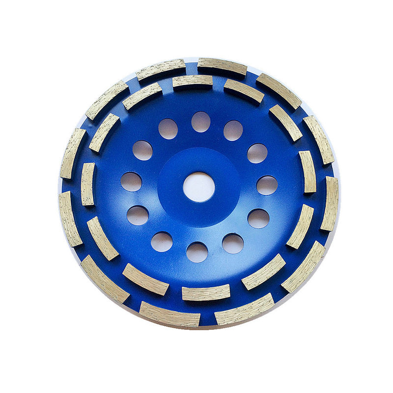 7 Masuk Single Row Double Row Diamond Cup Grinding Wheel 180mm Huachang Diamond Tools