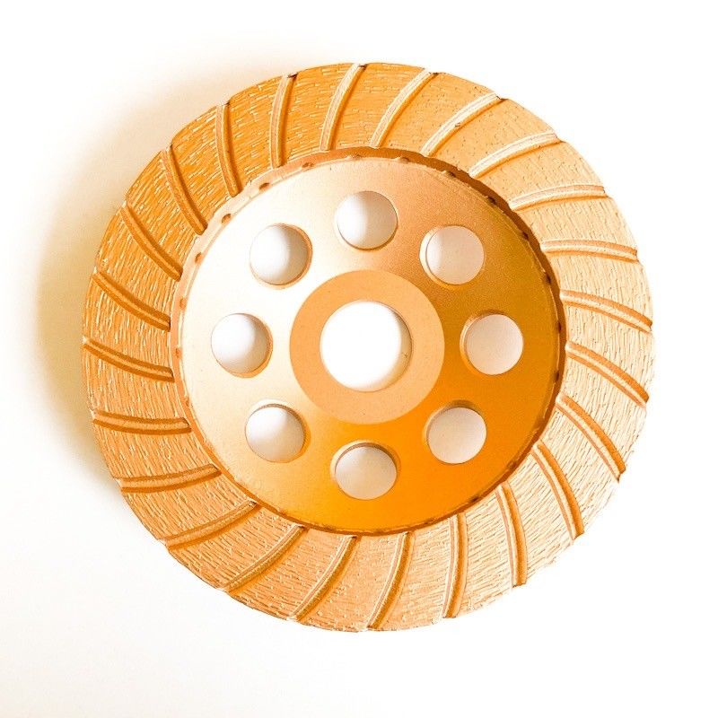 HuaChang Alat 5 inci 125 × 4.5 × 20 × 22.23mm Diamond Continuous Turbo Grinding Cup Wheel Untuk Beton, Batu
