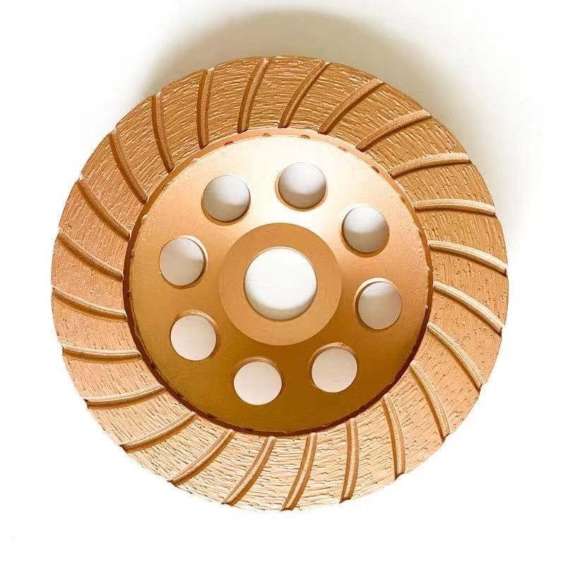 Kualitas Tinggi 7 inci 180 × 4.5 × 20 × 22.23mm Diamond Continuous Turbo Grinding Cup Wheel Untuk Beton, Batu