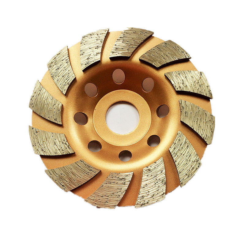 4.5inch Laser Welded 115mm Segmented Diamond Turbo Grinding Cup Wheel Untuk Beton, Batu, Bahan Bangunan