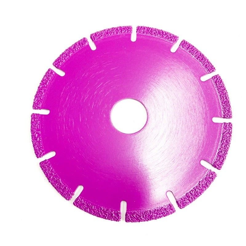 Kualitas Tinggi 100 × 1.4 / 2.2 × 5 × 20 × 12T Vacuum Brazed Diamond Saw Blade Untuk Industri Pengolahan Mesin