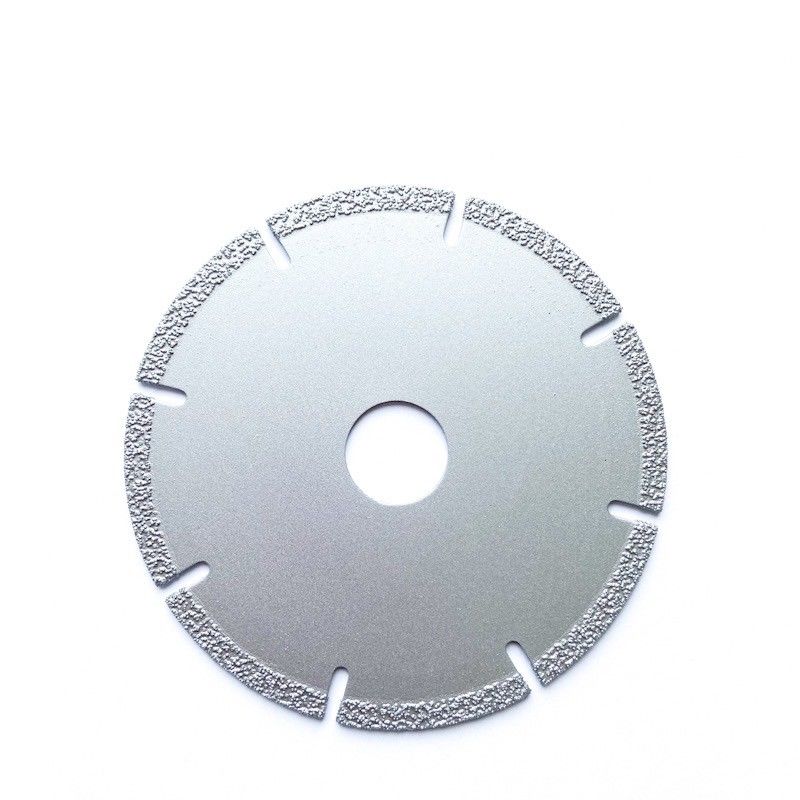 Kualitas tinggi 105 × 0,5 / 1,0 × 5 × 20 × 8T Vacuum Brazed Diamond Grinding Cutting Disc untuk marmer plastik batu keramik