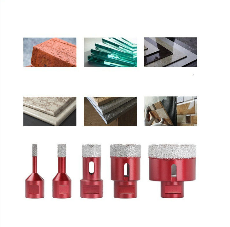 Diamond Core Bits 40 × 10 × 60 × M14 Untuk Porselen Ganite Tile Kaca Keramik Marmer Dengan Kualitas Tinggi